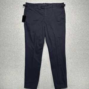 Atelier Munro Navy Blue Side Adjuster Trousers Made in Italy Mens 56 EU